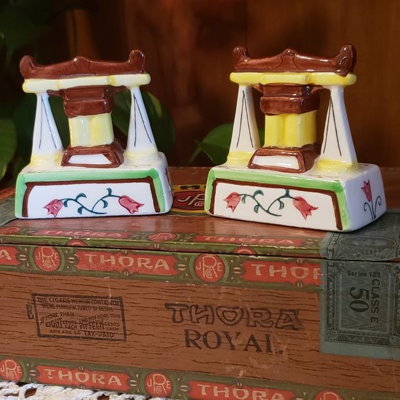 Vintage Napco Kitchen Scales Salt & Pepper Shakers - Picture 1 of 8